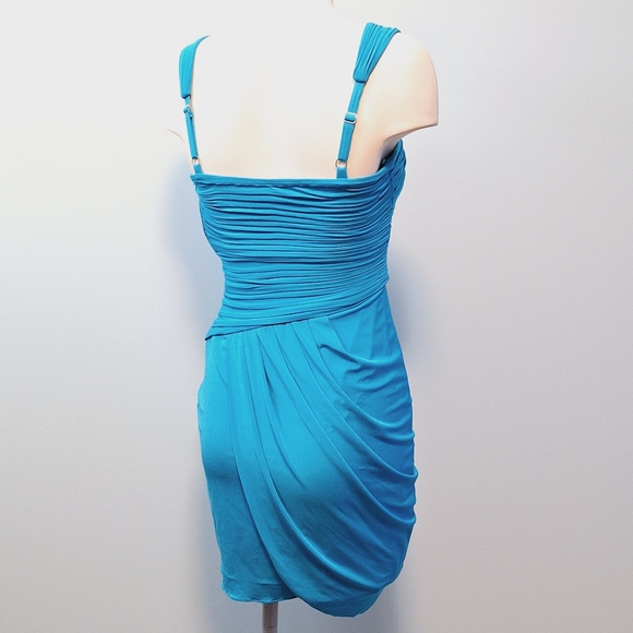 🅱️🅾️G🅾️ BCBG turquoise party dress - Picture 3 of 6